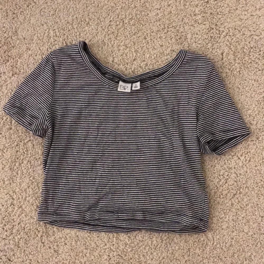 BP striped crop top